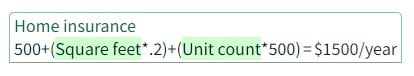 HomeEstimator utilities equation